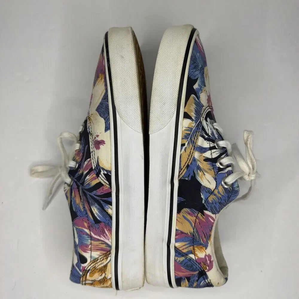 Vans Low Sneakers Women’s 7 Tropical Flower Skateboard Floral Shoes
